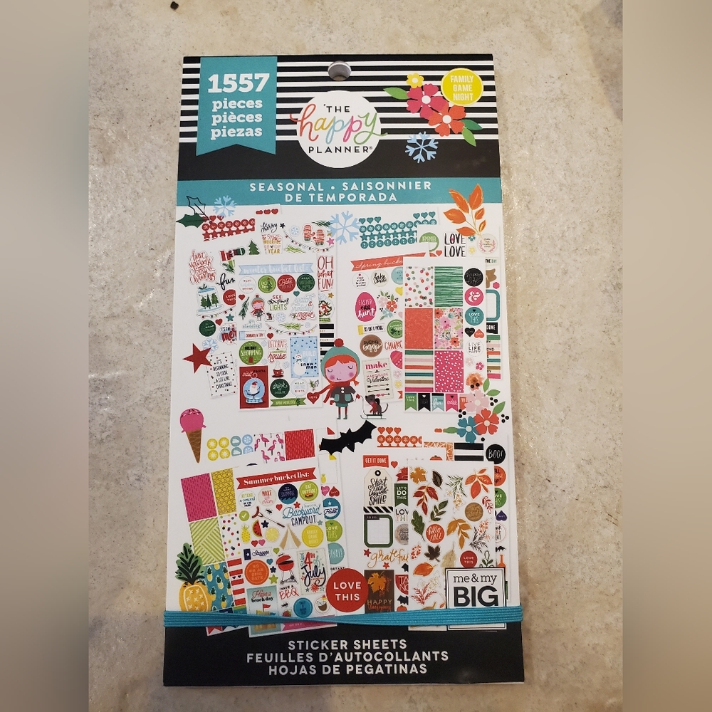 Brand New The Happy Planner Seasonal Stickers 1557 pieces